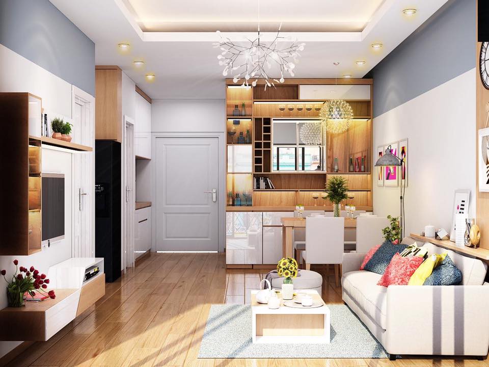 Thiết kế nội thất căn hộ chung cư Intracom Nhật Tân 50m2 - Home&Home